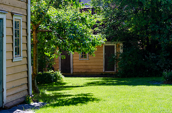 Внутренний двор лепрозория.